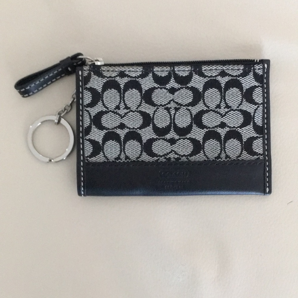 2 Black Signature Leather Edging CC Holders